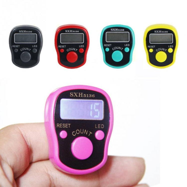 Contatore digitale elettronico Contatore manuale portatile con schermo LCD, colore casuale Contatore digitale elettronico Contatore manuale portatile con schermo LCD, colore casuale